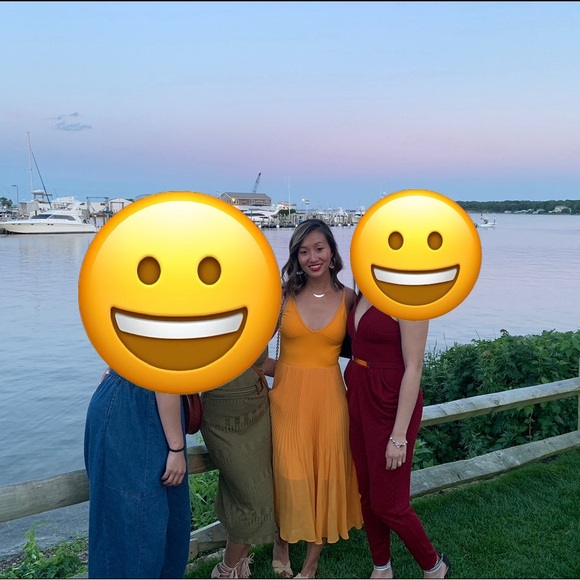 Aritzia Wilfred Daphnee Ballet Midi Dress in Yellow - Picture 8 of 9